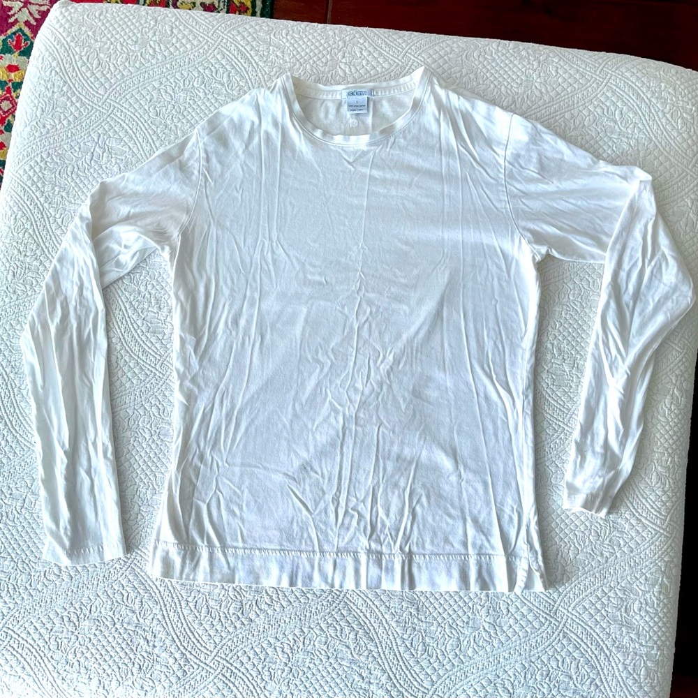 Long sleeve crew knit top